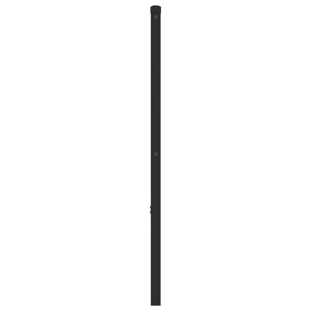 vidaXL Metalinis galvūgalis, juodos spalvos, 200cm