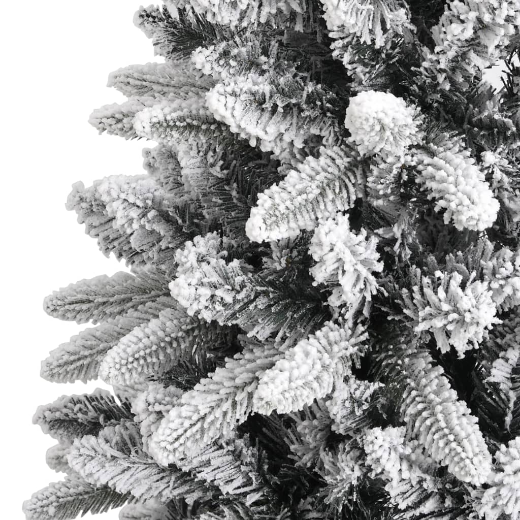 vidaXL Dirbtinė Kalėdų eglutė su sniegu, 210cm, PVC ir PE