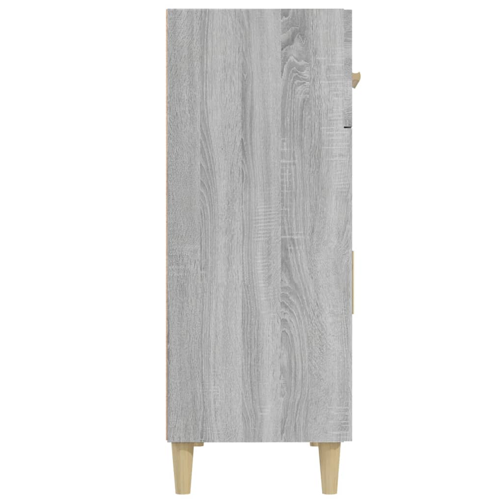 vidaXL Šoninė spintelė, pilka ąžuolo, 69,5x34x89cm, apdirbta mediena