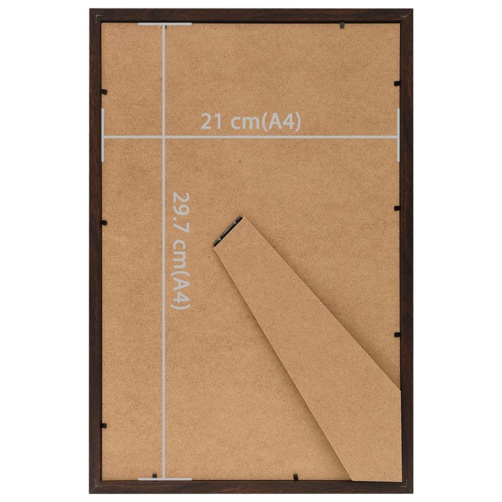 vidaXL Nuotraukų rėmeliai-koliažai, 5vnt., juodi, 21x29,7cm, MDF