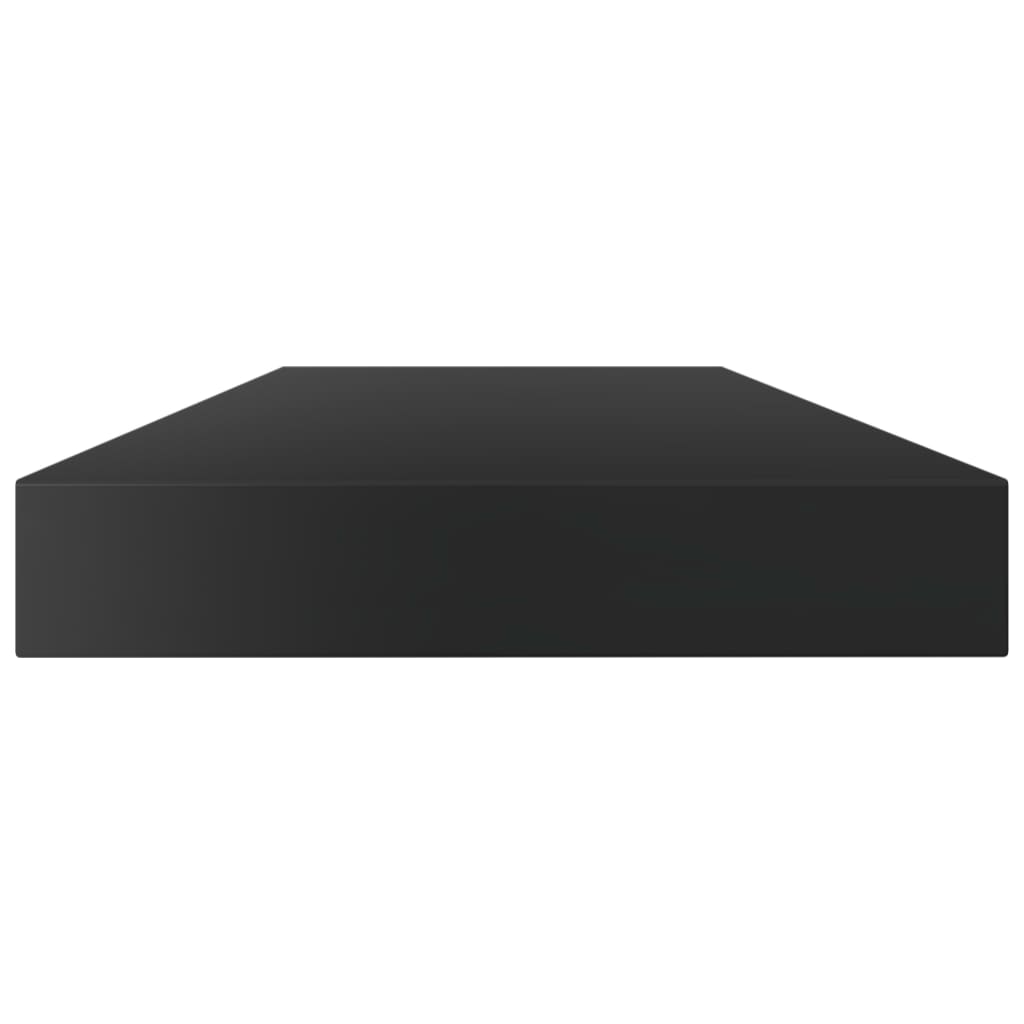 vidaXL Knygų lentynos plokštės, 4vnt., juodos, 80x10x1,5cm, MDP