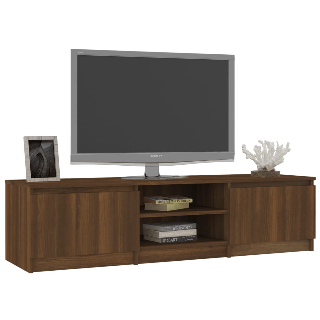 vidaXL Televizoriaus spintelė, ruda ąžuolo, 140x40x35,5cm, mediena
