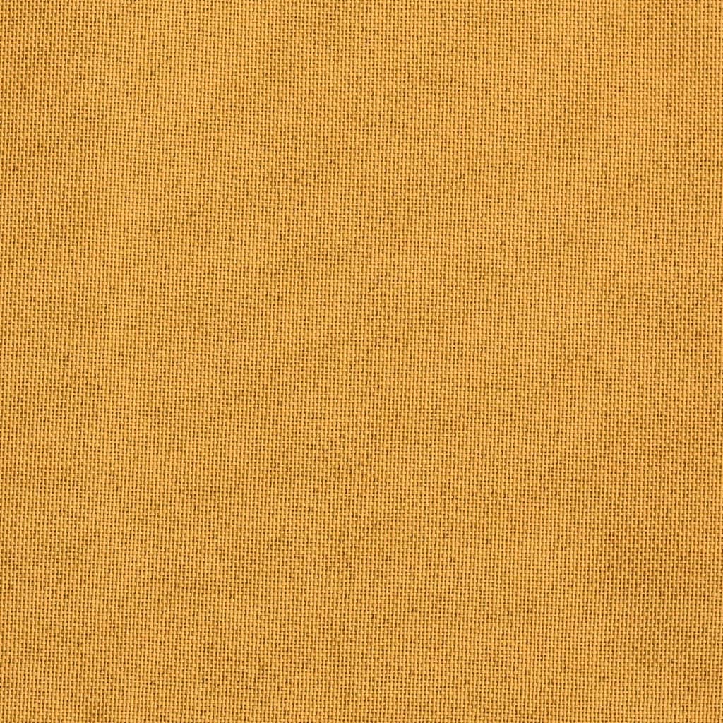 vidaXL Naktinės užuolaidos su kilputėmis, 2vnt., geltonos, 140x225cm