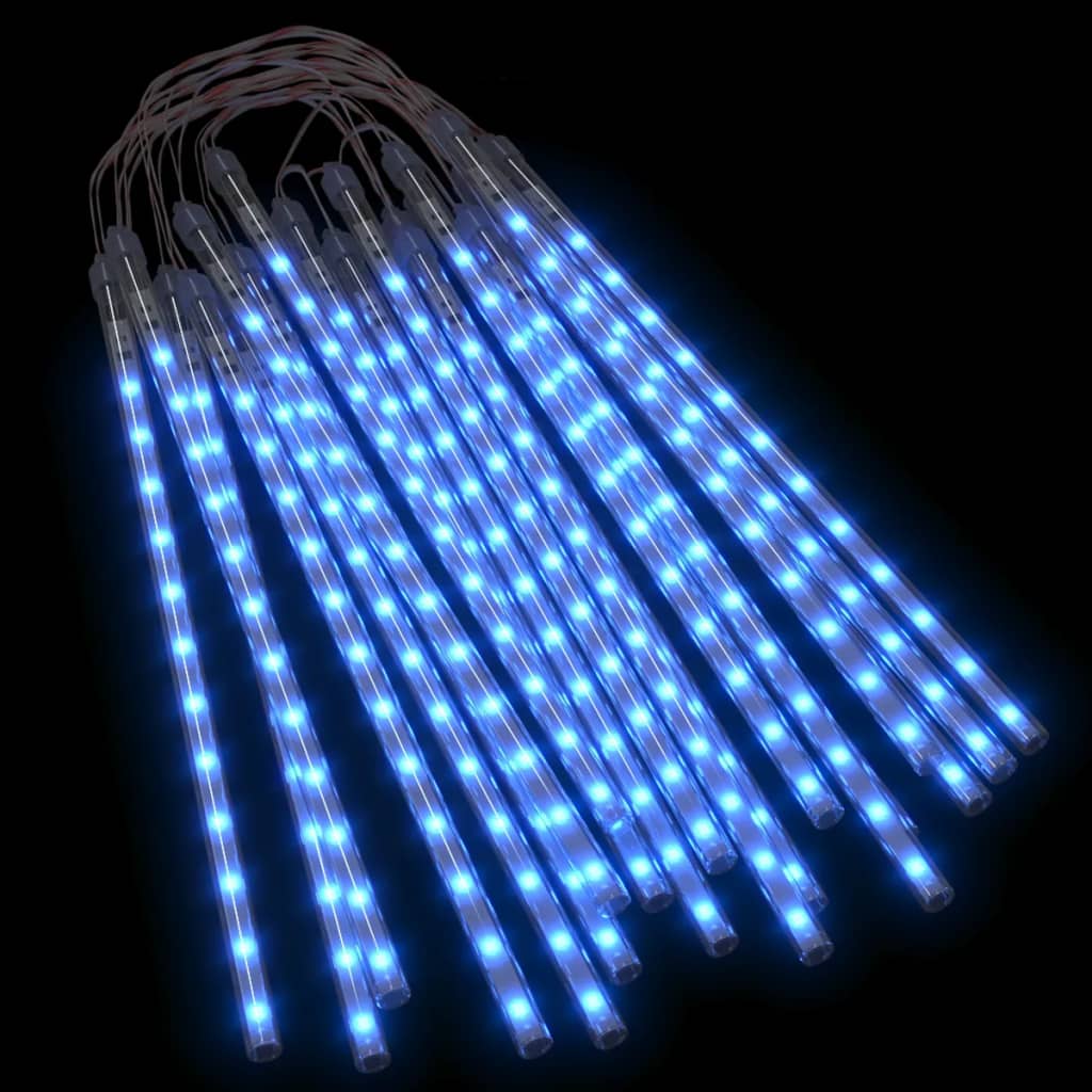 vidaXL Girlianda meteorų lietus, 20vnt., 30cm, 480 mėlynų LED lempučių