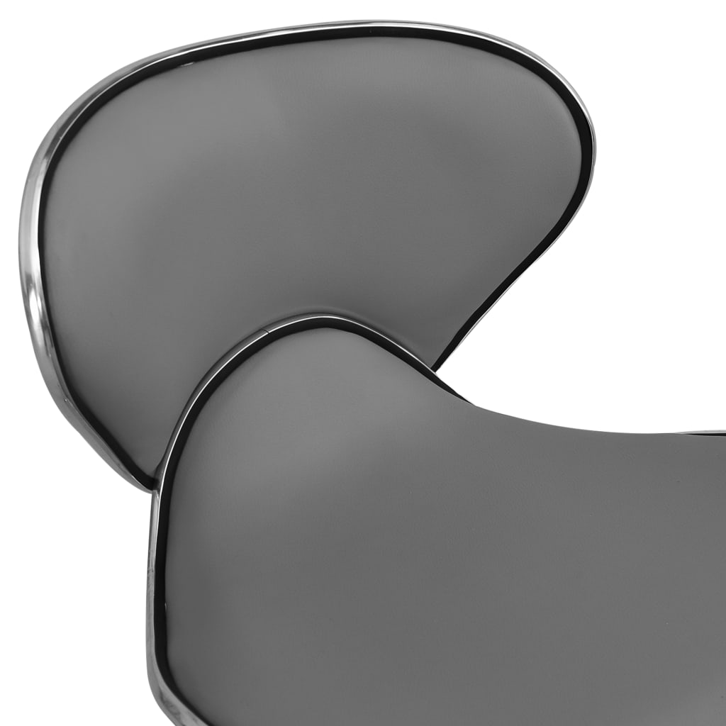 vidaXL Biuro kėdė, pilkos spalvos, dirbtinė oda (323678)
