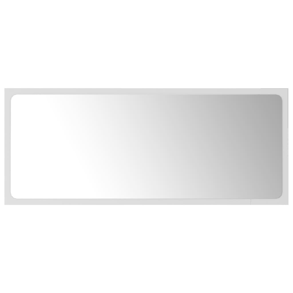 vidaXL Vonios kambario veidrodis, baltos spalvos, 90x1,5x37cm, MDP