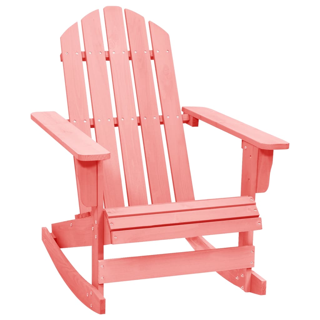 vidaXL Supama sodo Adirondack kėdė, rožinė, eglės medienos masyvas