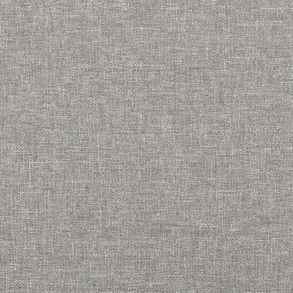 vidaXL Lovos rėmas, šviesiai pilkos spalvos, 120x200 cm, audinys