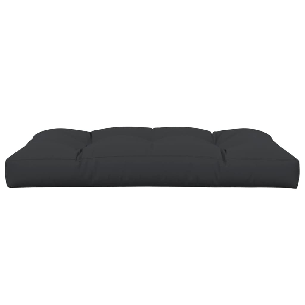 vidaXL Paletės pagalvėlė, juodos spalvos, 120x80x12cm, audinys