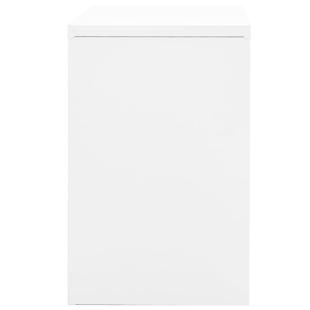 vidaXL Spintelė dokumentams, baltos spalvos, 90x46x72,5cm, plienas