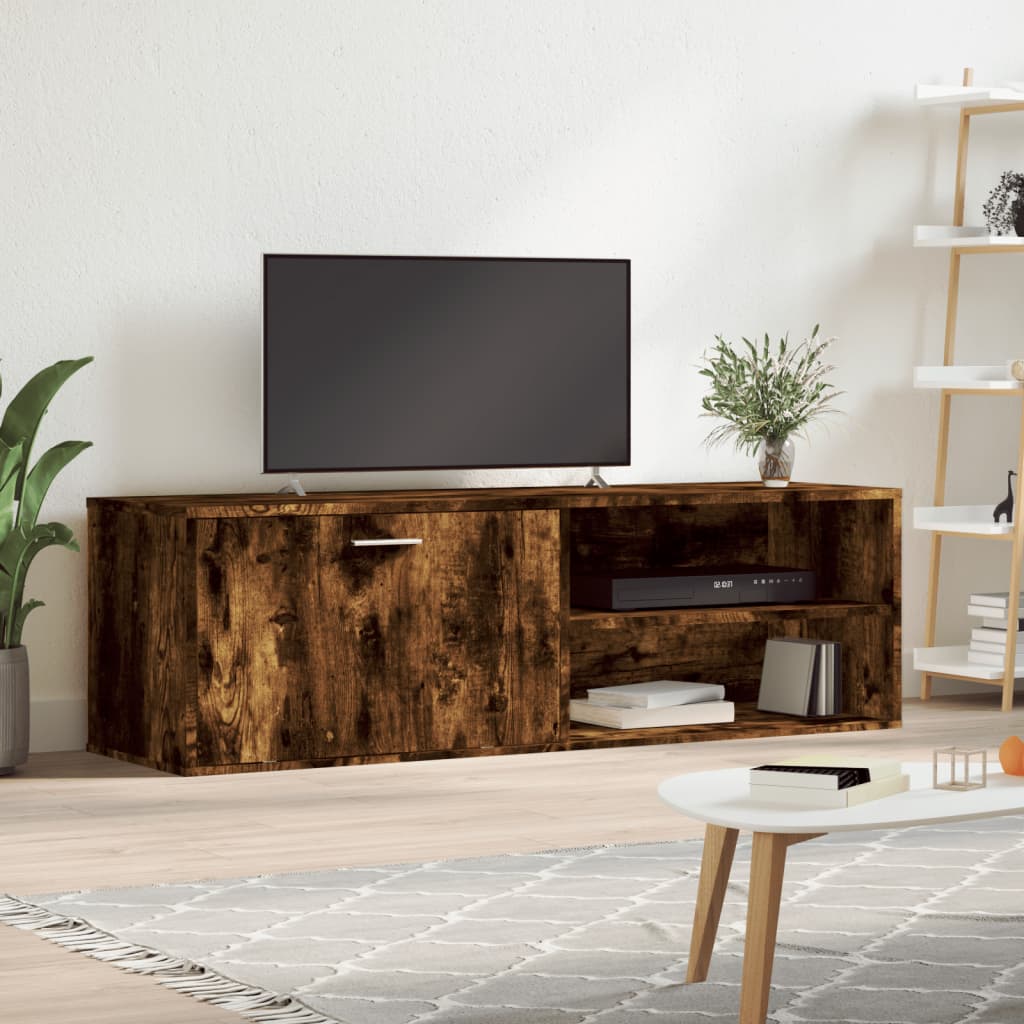 vidaXL TV spintelė, dūminio ąžuolo, 120x34x37cm, apdirbta mediena