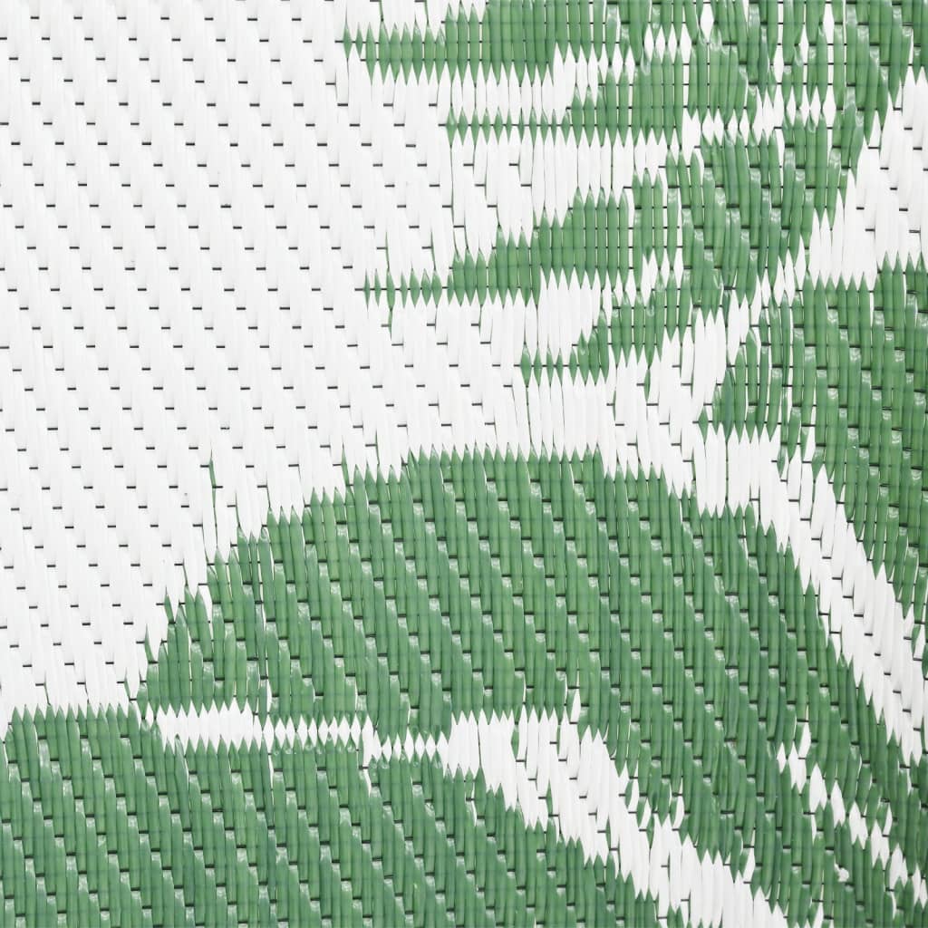 vidaXL Lauko kilimas, žalios spalvos, 190x290cm, PP