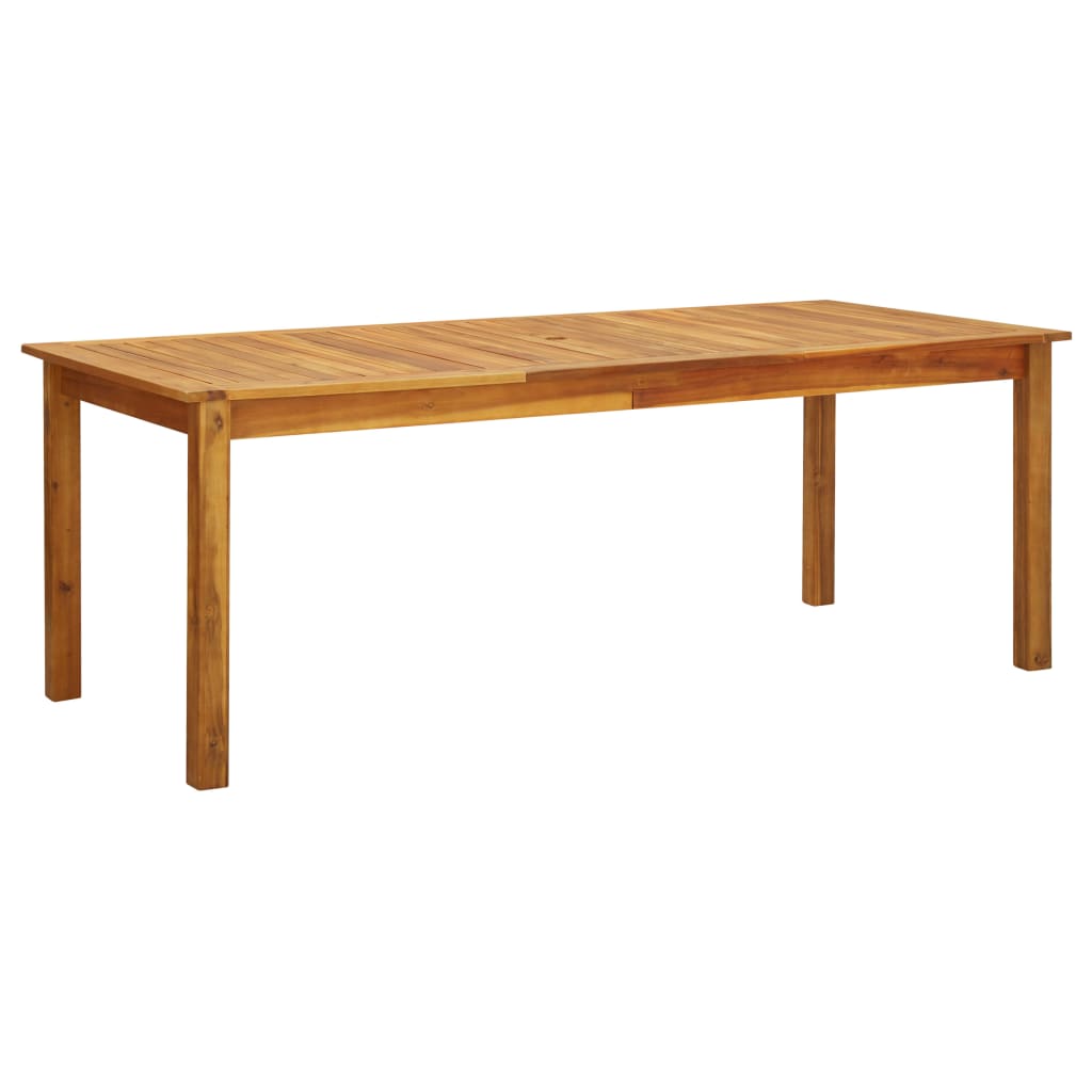 vidaXL Sodo stalas, 200x900x74cm, akacijos medienos masyvas