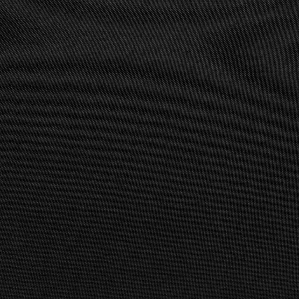 vidaXL Modulinė vidurinė sofos dalis su pagalve, juoda, audinys