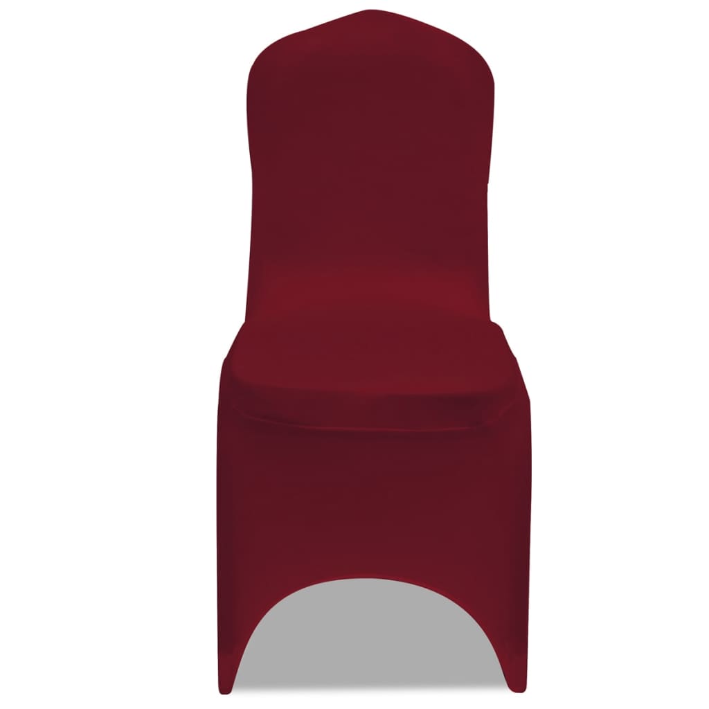 vidaXL Kėdžių užvalkalai, 30vnt., vyšniniai, įtempiami (5x241200)