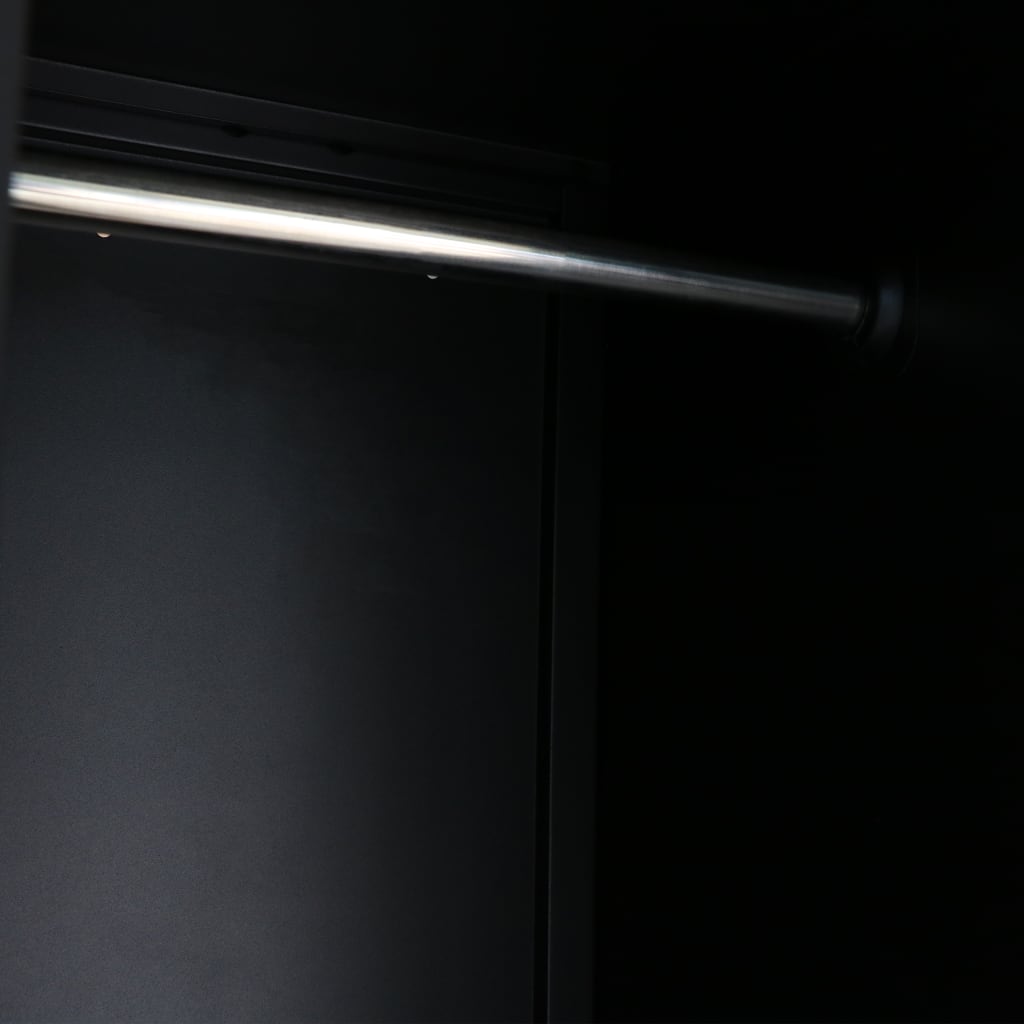 vidaXL Persirengimo spintelė, metalas, industr. stiliaus, 90x45x180 cm