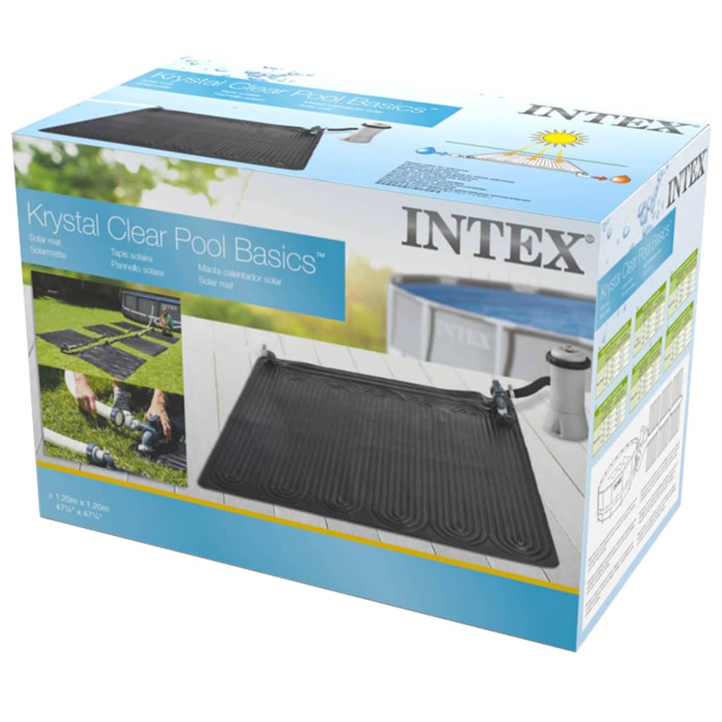 Intex Saulės energija šildomas kilimėlis, juodos sp., 1,2x1,2 m, PVC