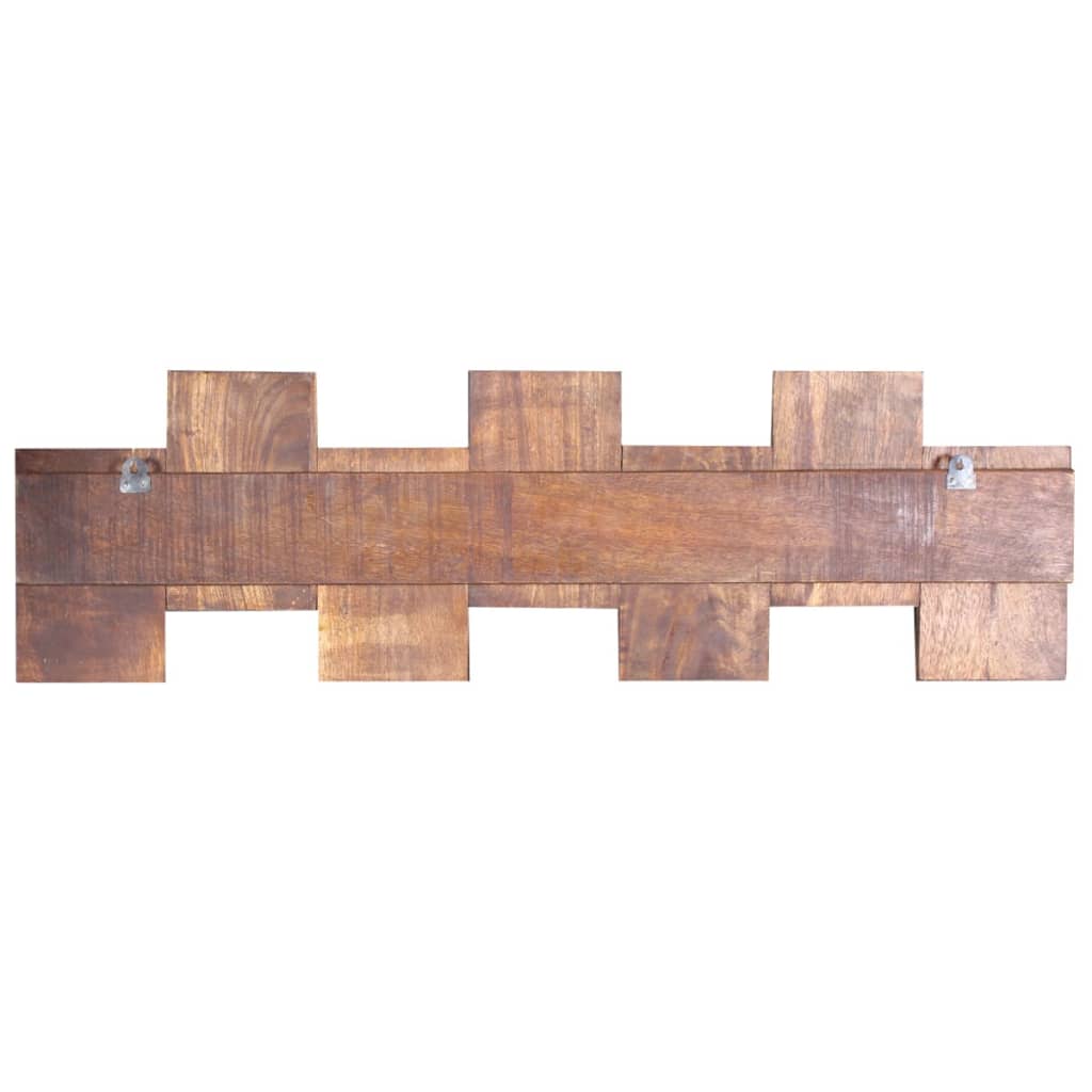 vidaXL Paltų kabykla su 7 kabliais, perdirbtos medienos masyvas