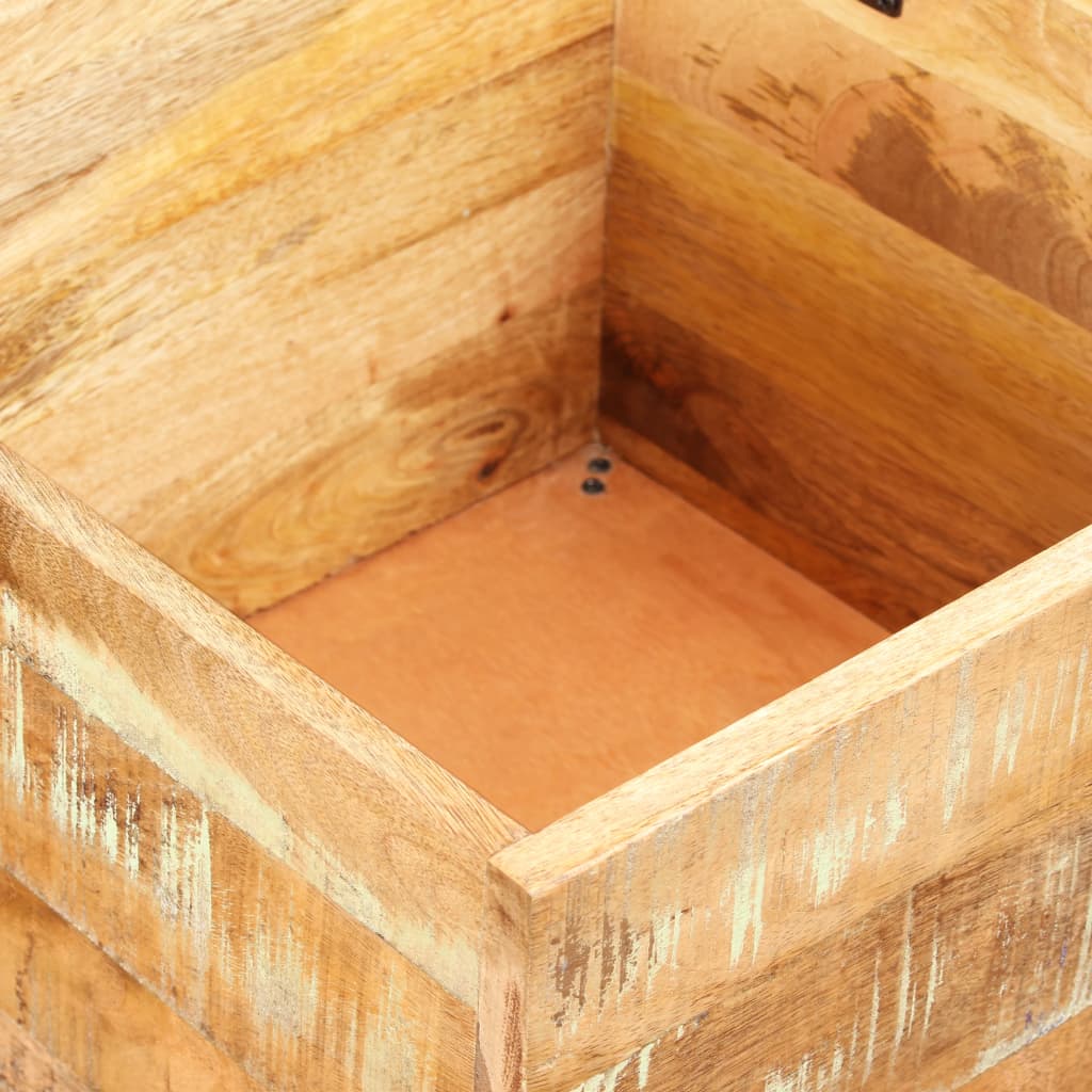 vidaXL Suolas-daiktadėže, perdirbta mediena, 40x40x45cm