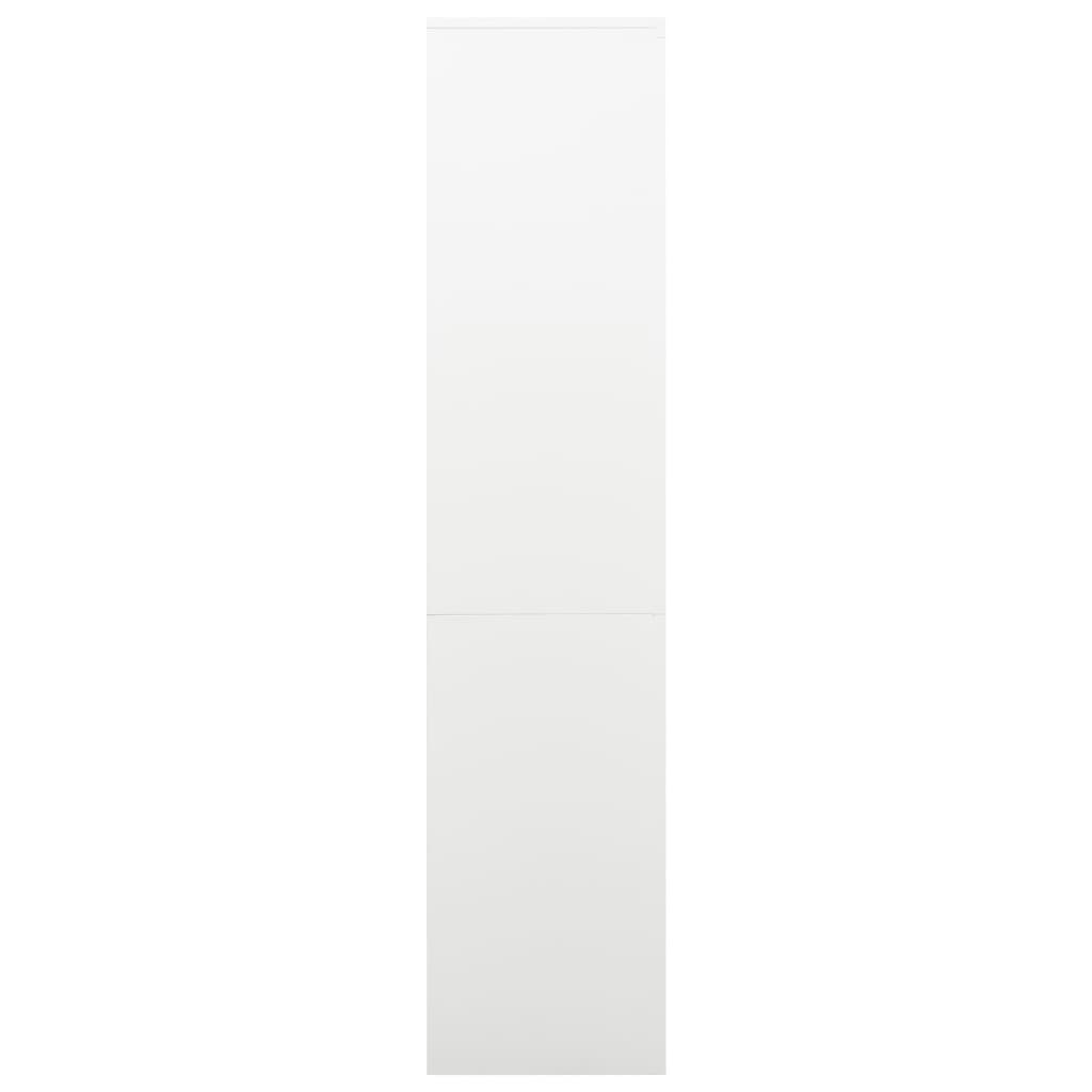 vidaXL Biuro spintelė, baltos spalvos, 90x40x180cm, plienas