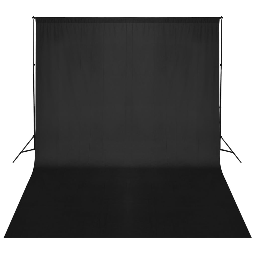 vidaXL Fono rėmo sistema, 500 x 300 cm, juoda