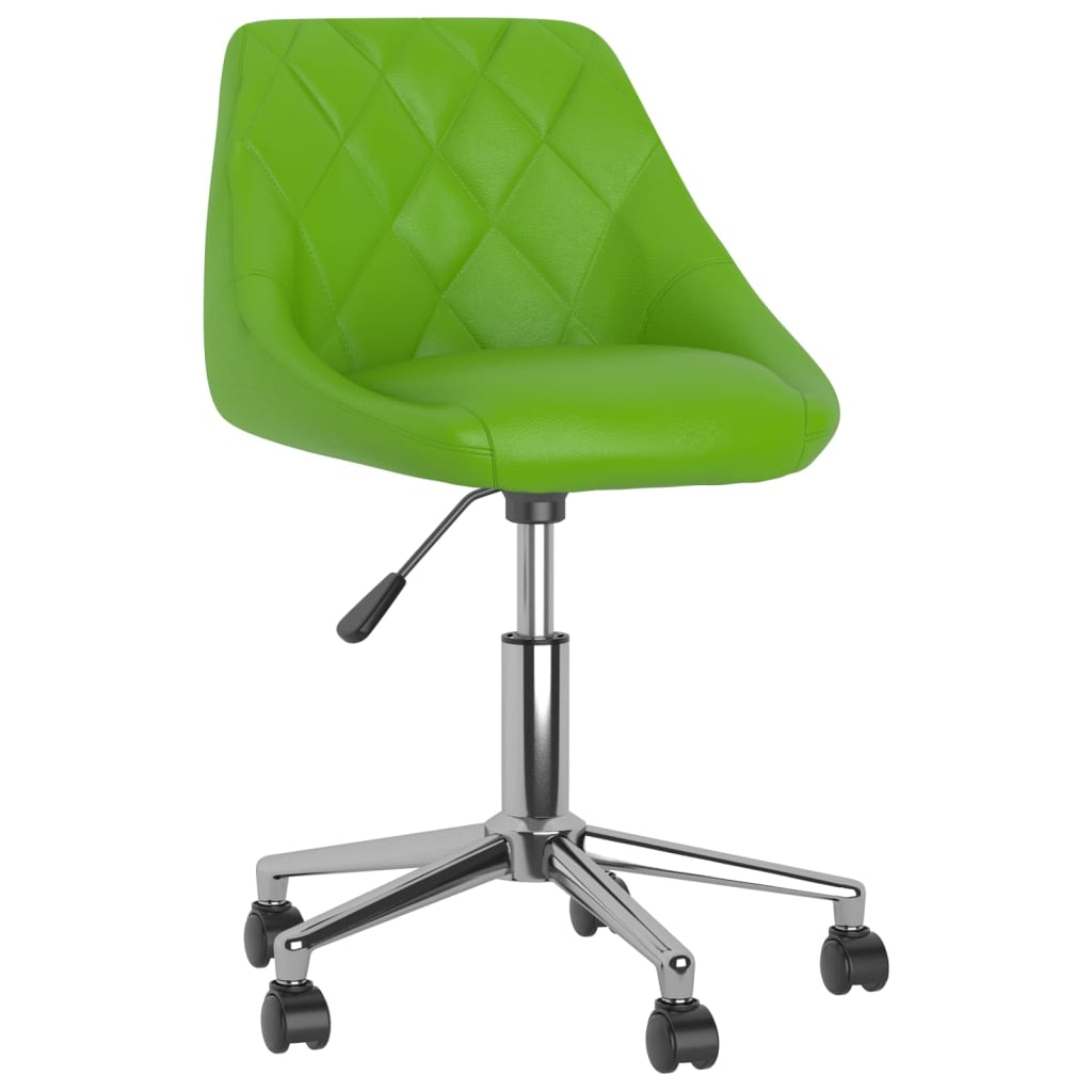 vidaXL Pasukama valgomojo kėdė, žalios spalvos, dirbtinė oda (335450)
