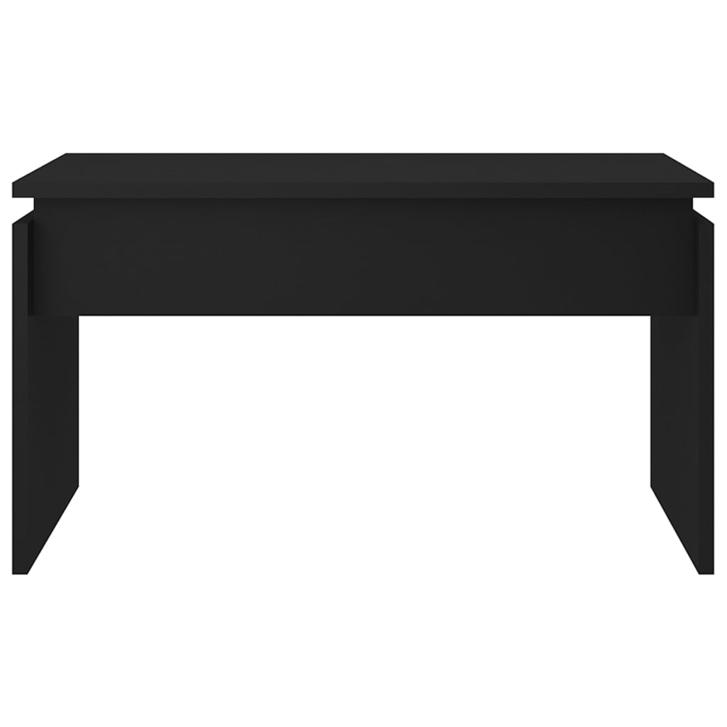 vidaXL Kavos staliukas, juodos spalvos, 68x50x38cm, apdirbta mediena