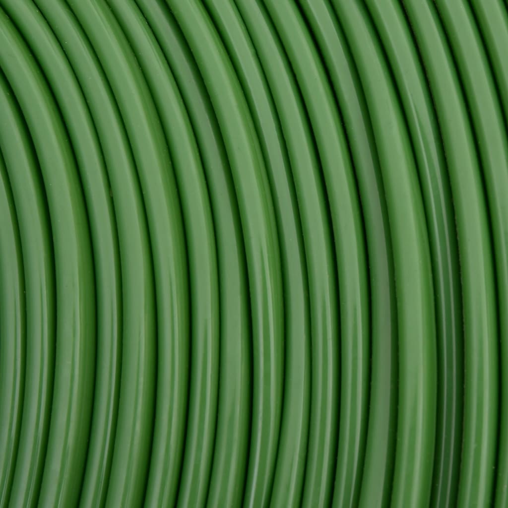vidaXL Trijų žarnelių purkštuvo žarna, žalios spalvos, 7,5m, PVC