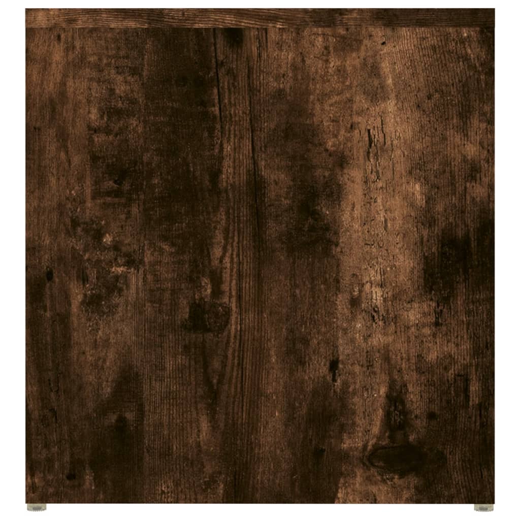 vidaXL Šoninis staliukas, dūminio ąžuolo, 59x36x38cm, mediena