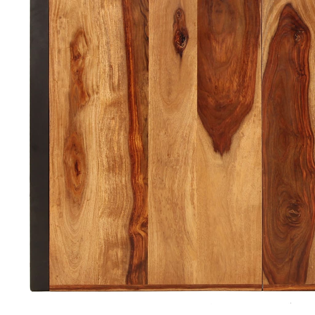 vidaXL Valgomojo stalas, 180x90x75cm, rausv. dalberg. medienos masyvas