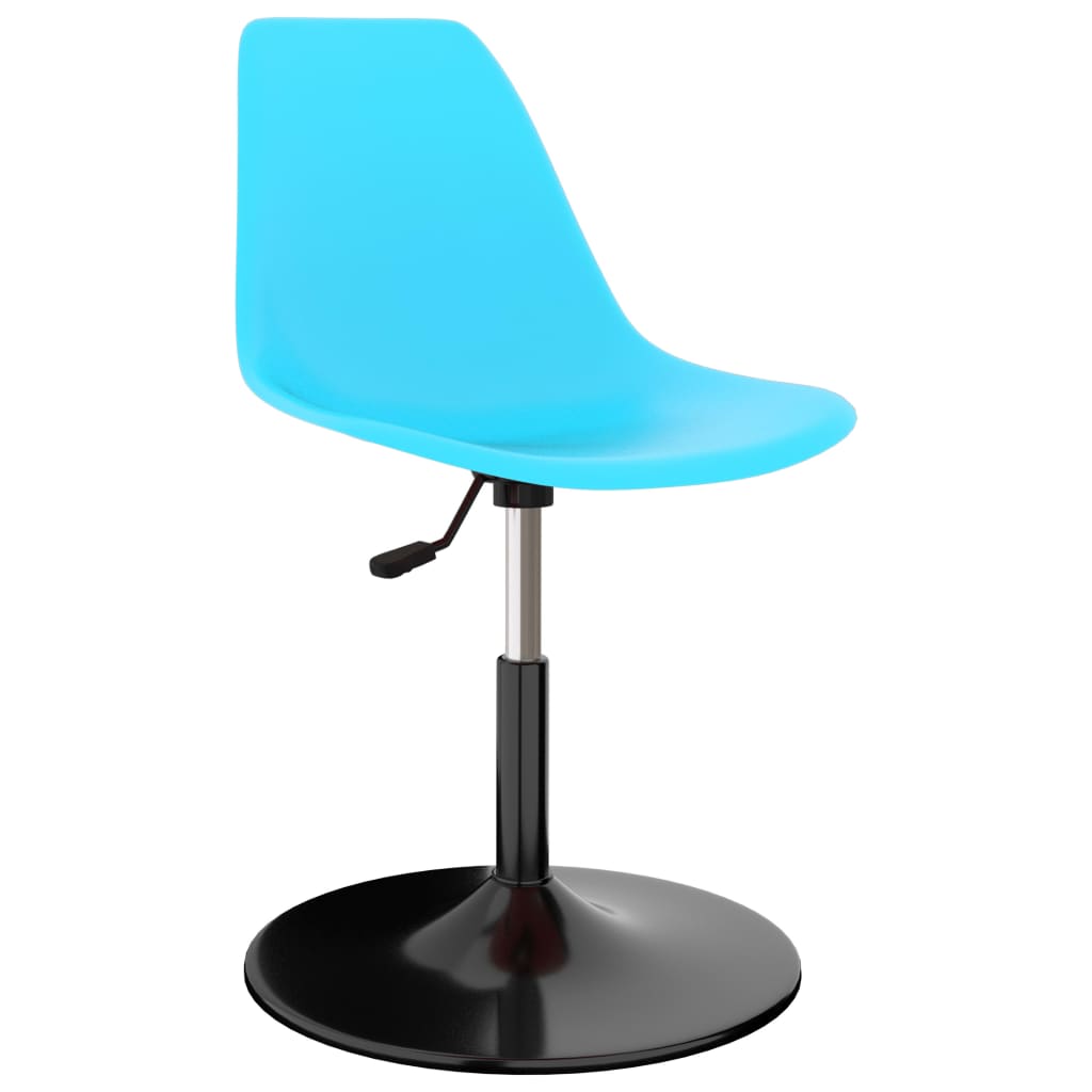 vidaXL Pasukamos valgomojo kėdės, 2vnt., mėlynos spalvos, PP