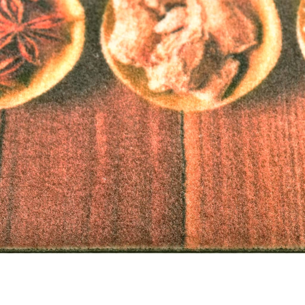 vidaXL Virtuvės kilimas, 60x300cm, plaunamas, su šaukšteliais