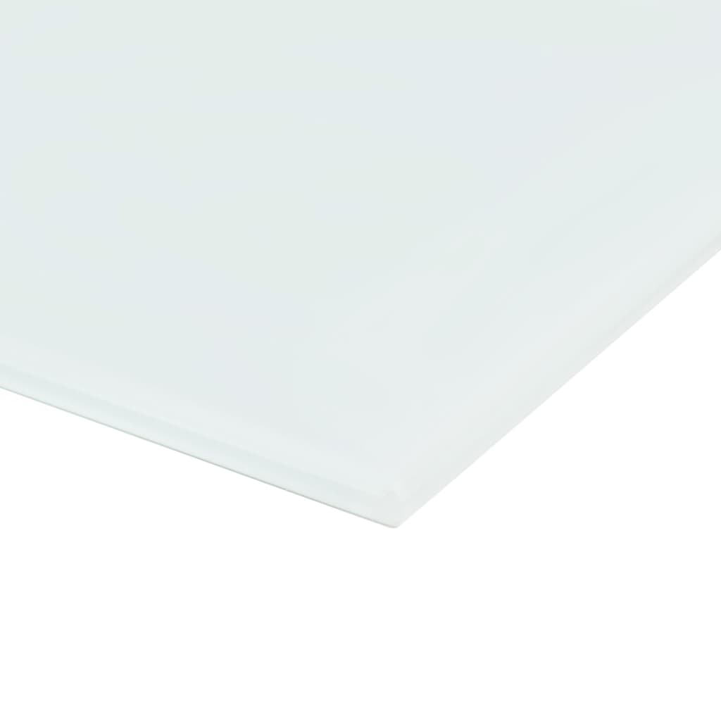 vidaXL Prie sienos montuojama magnetinė lenta, stikl., balta, 10x60cm