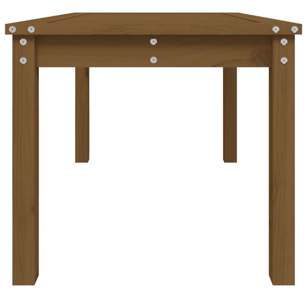 vidaXL Sodo stalas, medaus rudas, 82,5x50,5x45cm, pušies masyvas