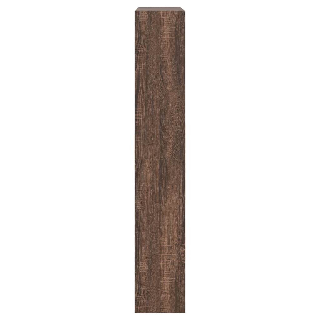vidaXL Spintelė batams, ruda ąžuolo, 80x21x125,5cm, apdirbta mediena
