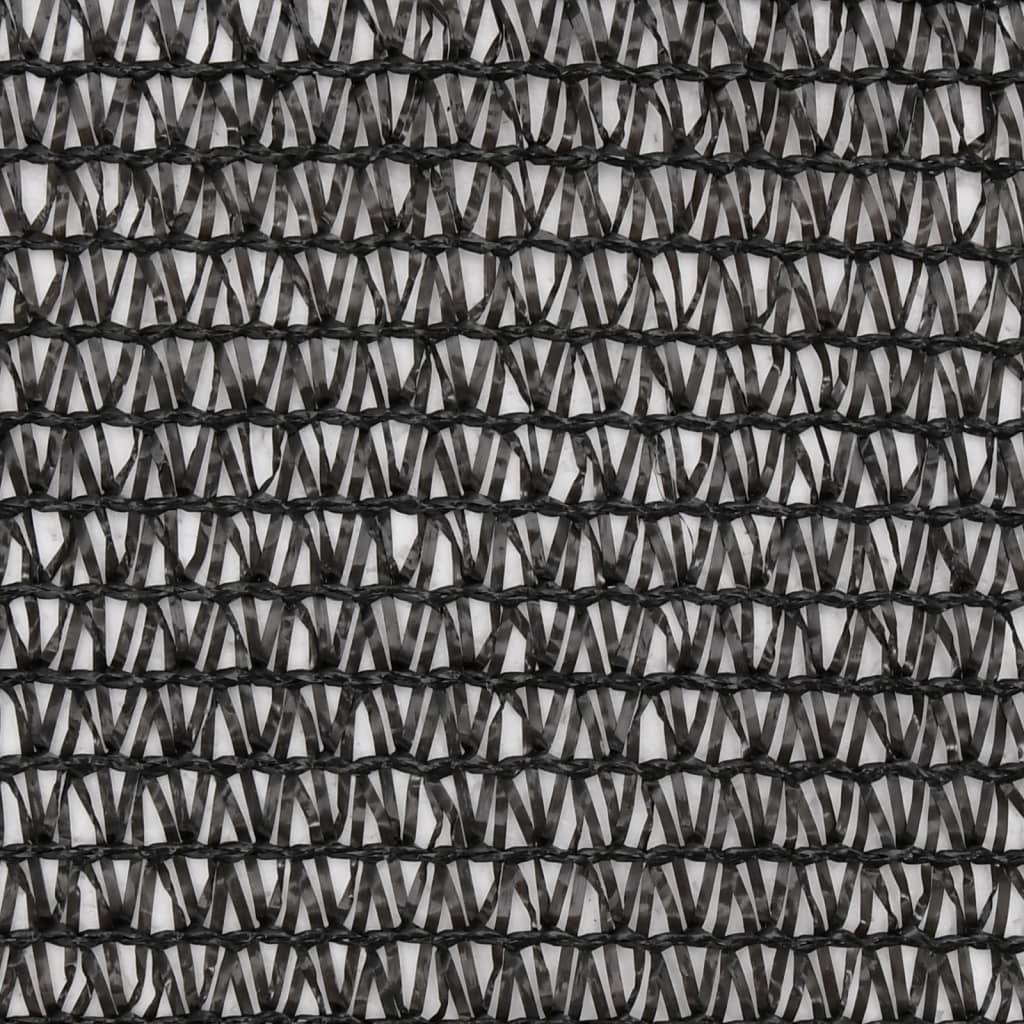 vidaXL Privatumo suteikiantis tinklelis, juodas, 1,5x25 m, HDPE