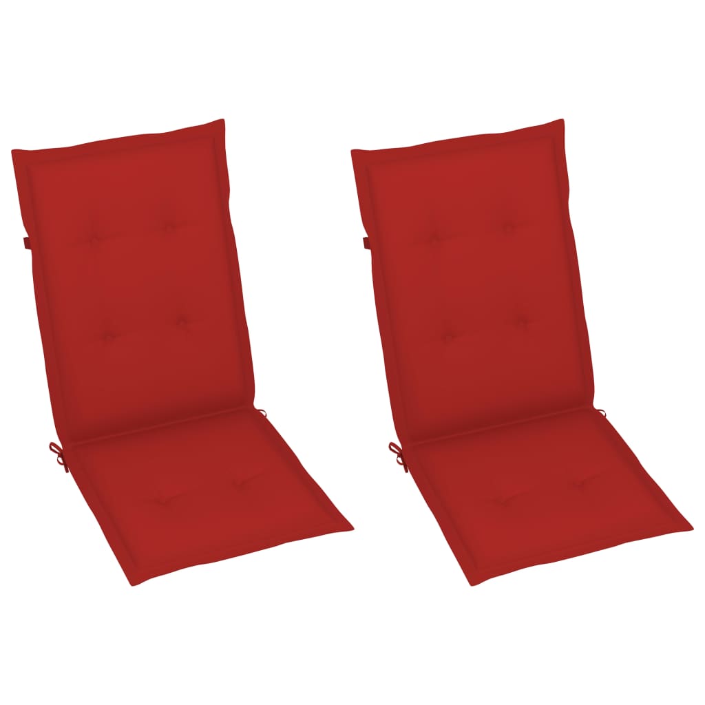 vidaXL Supama kėdė su pagalvėlėmis, pilkos spalvos, akacijos masyvas