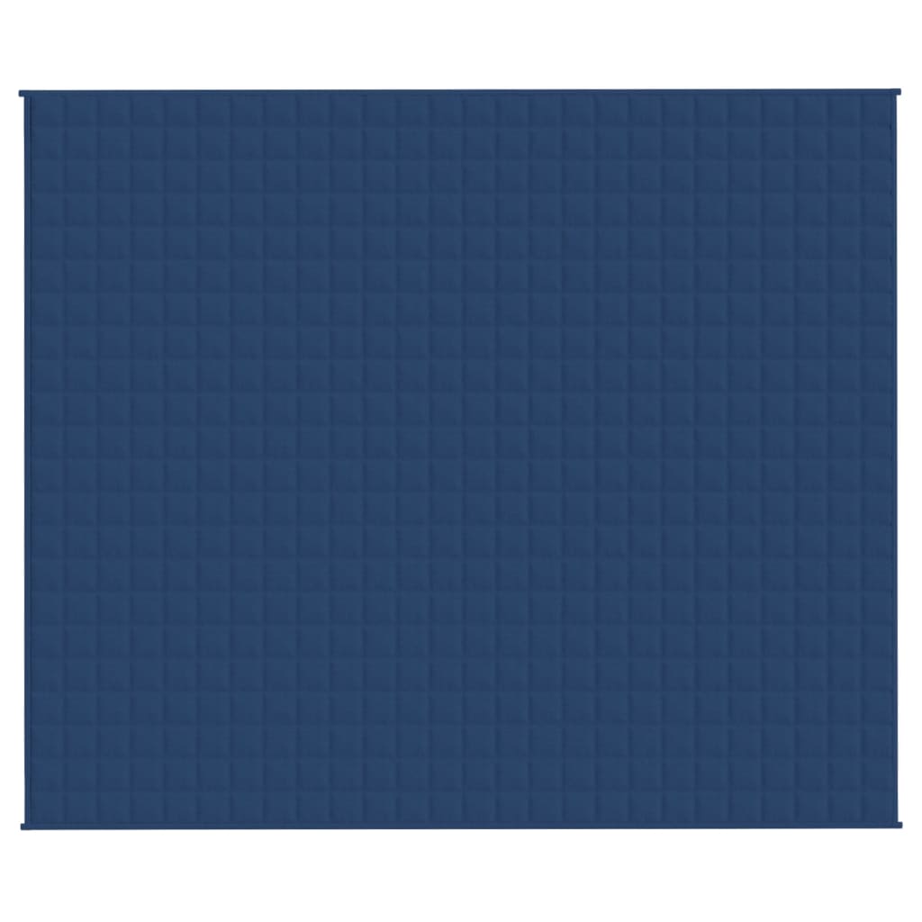 vidaXL Sunki antklodė, mėlynos spalvos, 220x260cm, audinys, 11kg
