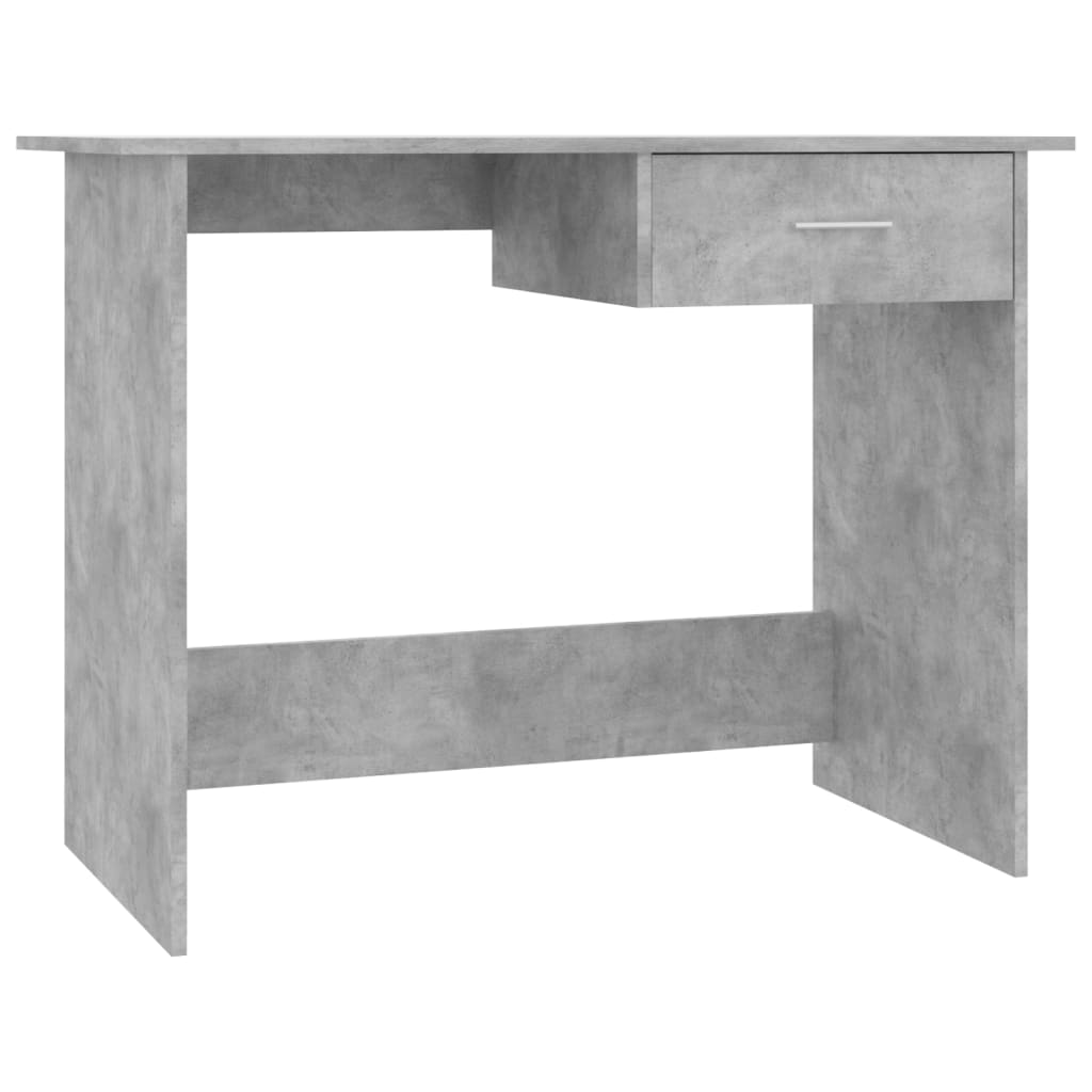 vidaXL Rašomasis stalas, pilkos spalvos, 100x50x76cm, apdirbta mediena