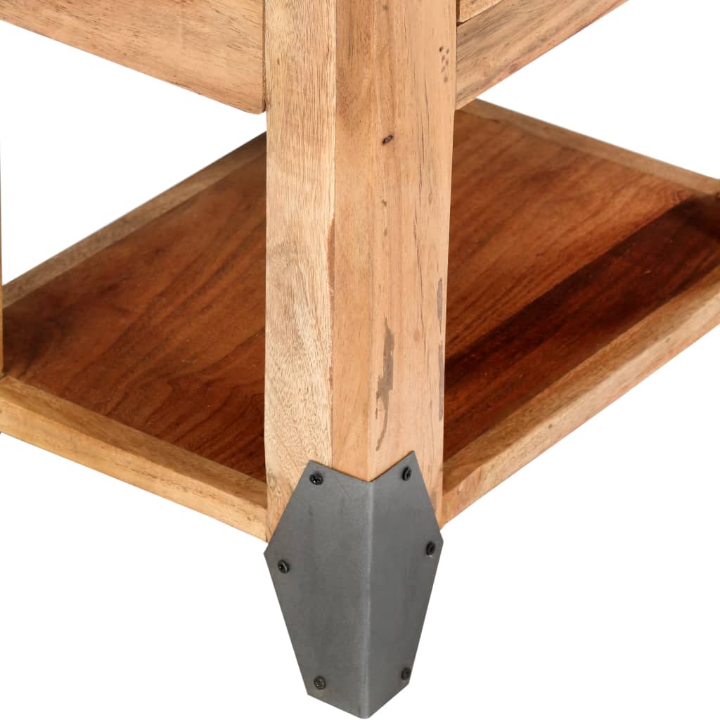 vidaXL Naktinė spintelė, 40x30x51cm, akacijos medienos masyvas