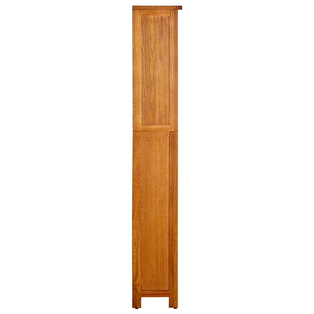 vidaXL Knygų spinta, 5 aukštų, 70x22x140cm, ąžuolo medienos masyvas