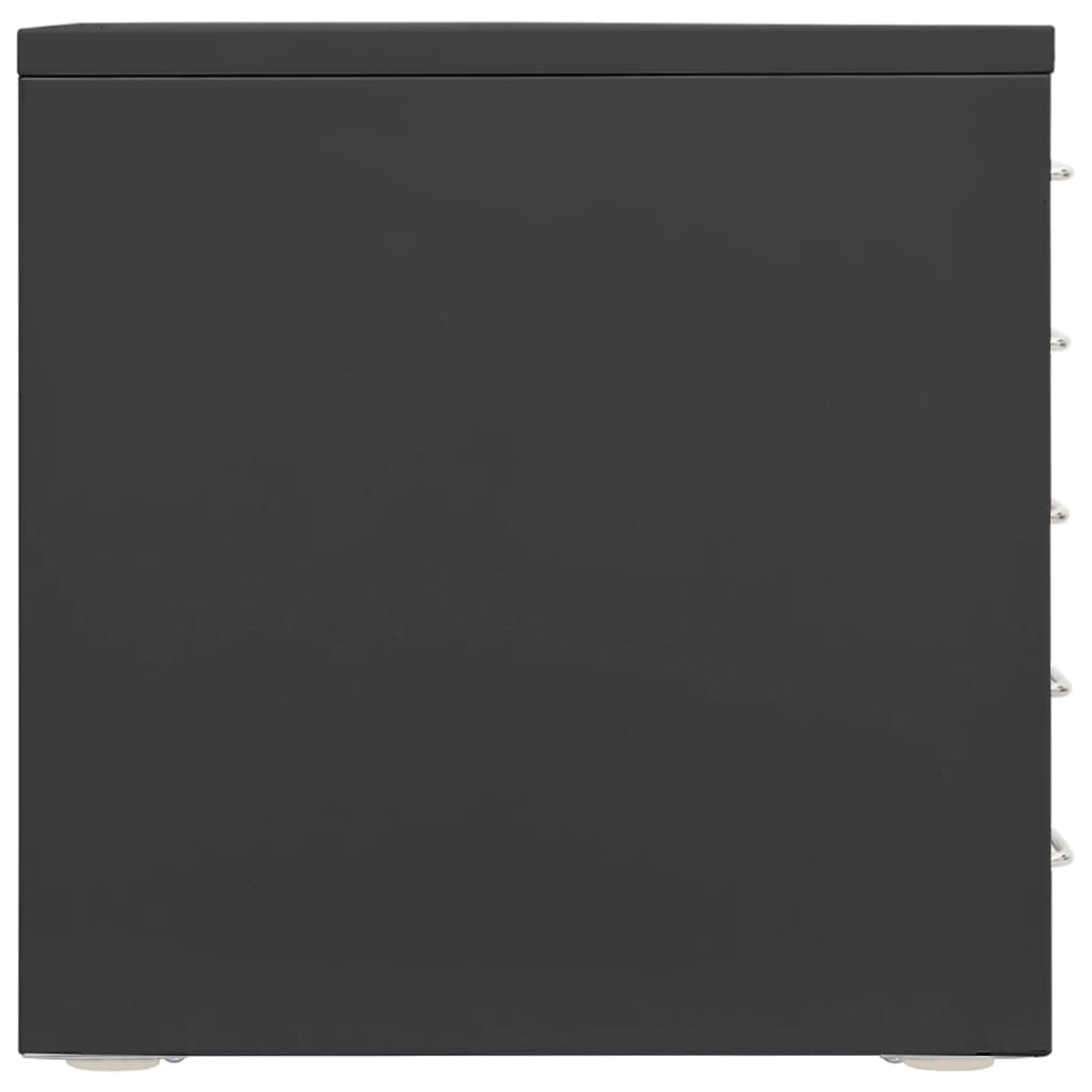 vidaXL Biuro spintelė, antracito spalvos, 28x35x35cm, metalas