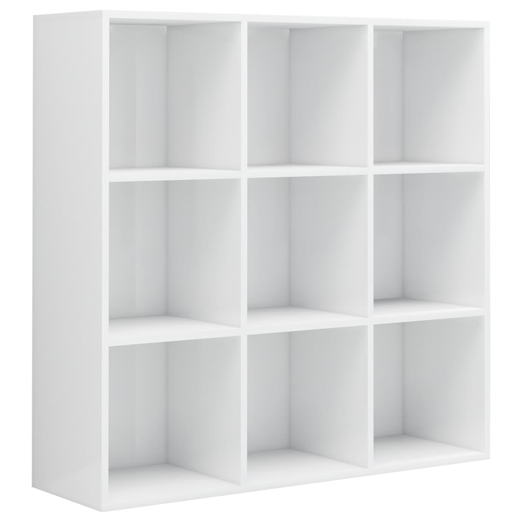 vidaXL Spintelė knygoms, baltos spalvos, 98x29x97,5 cm, blizgi