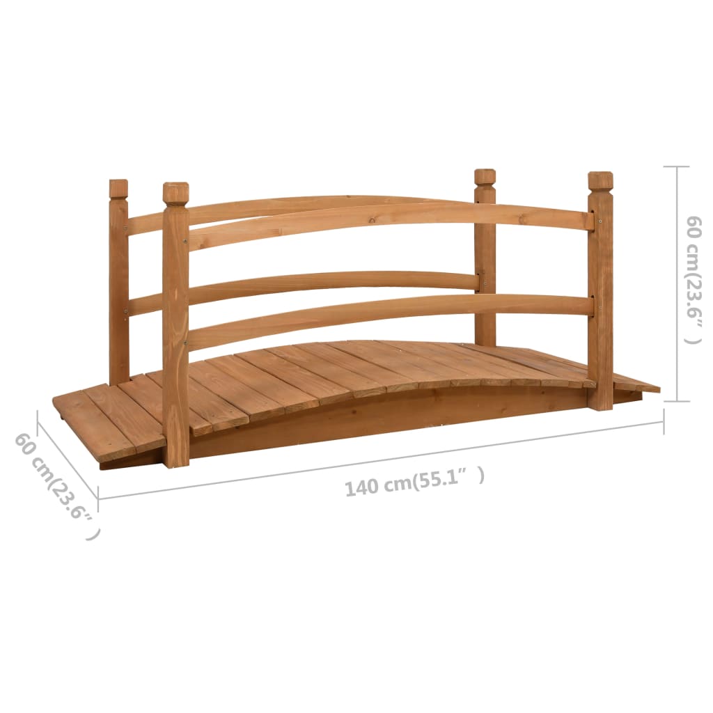 vidaXL Sodo tiltelis, 140x60x60cm, eglės medienos masyvas