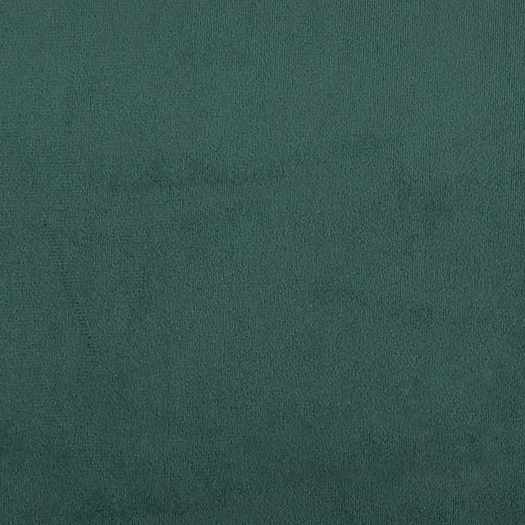 vidaXL Sofos komplektas, 2 dalių, tamsiai žalios spalvos, aksomas