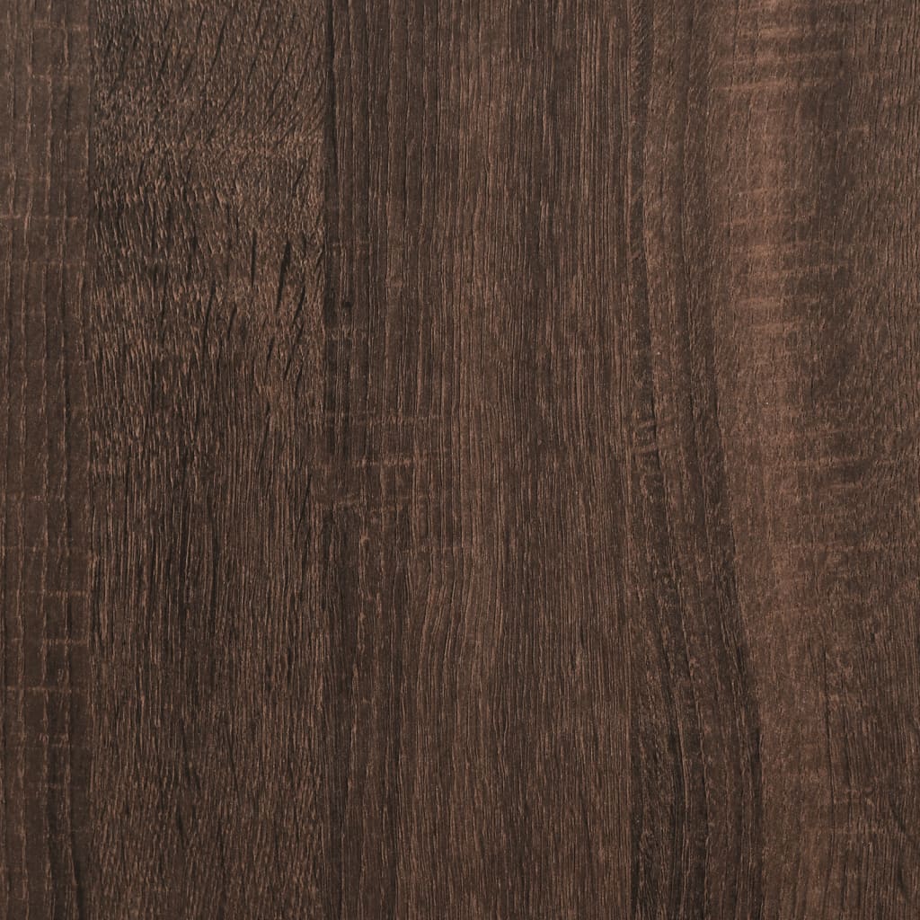 vidaXL Virtuvės vežimėlis, rudas ąžuolo, 56x43x89,5cm, mediena