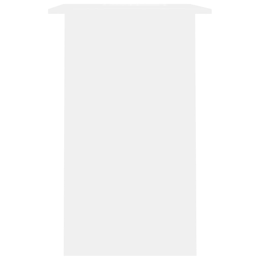 vidaXL Rašomasis stalas, baltos spalvos, 90x50x74cm, MDP