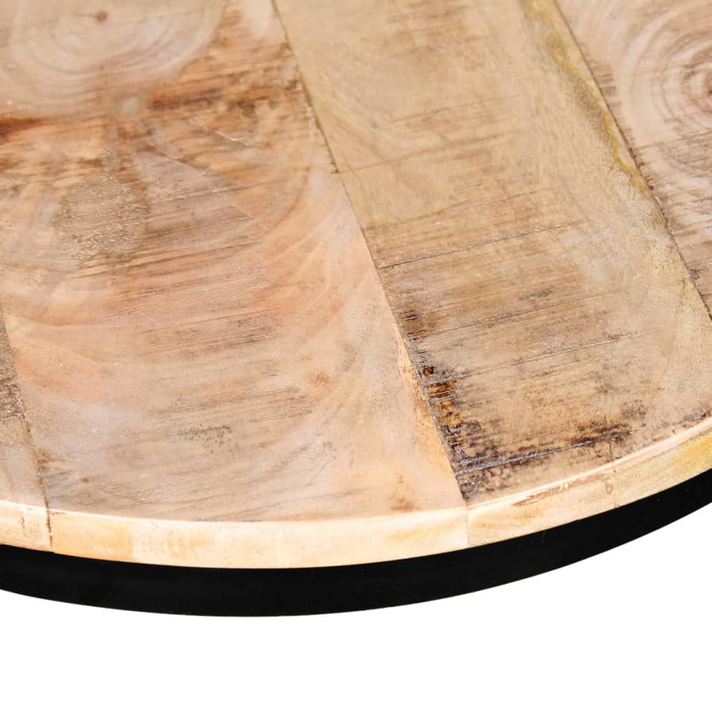 vidaXL 2 d. kavos staliukų kompl., mango mediena, apvalus, 40cm/50cm