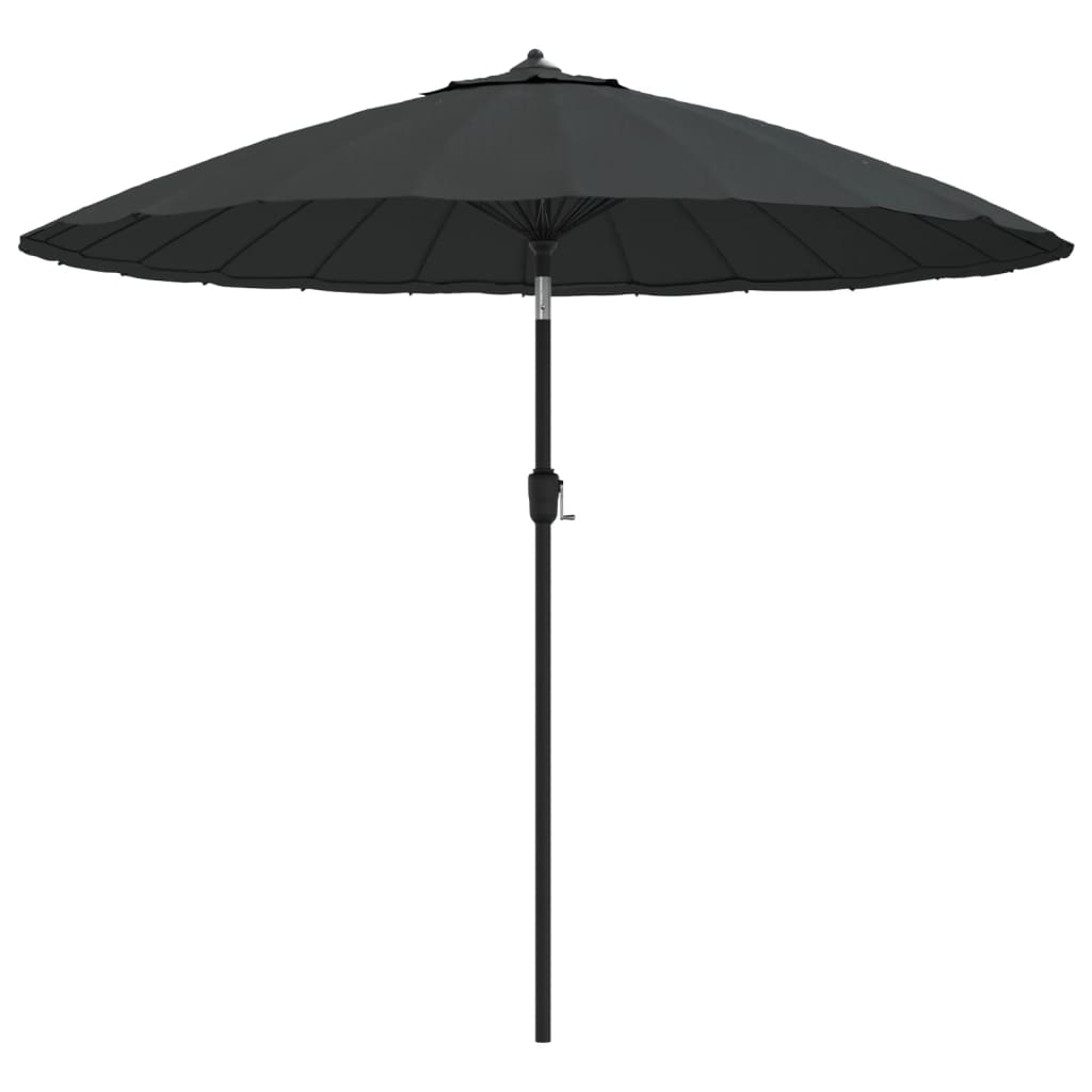 vidaXL Lauko skėtis su aliuminio stulpu, antracito spalvos, 270cm