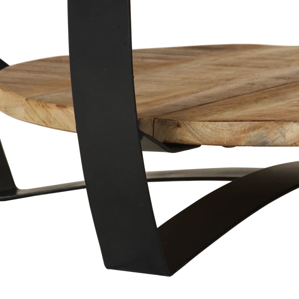 vidaXL Kavos staliukas, masyvi mango mediena, 65x32cm